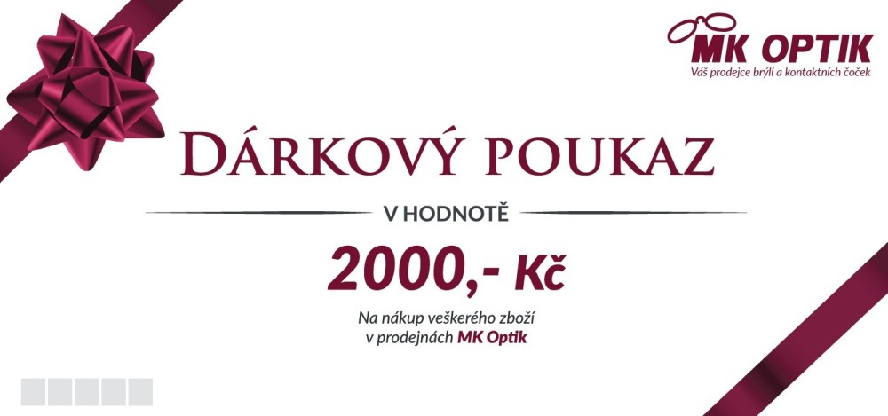 DÁRKOVÝ POUKAZ v hodnotě 2000,- Kč