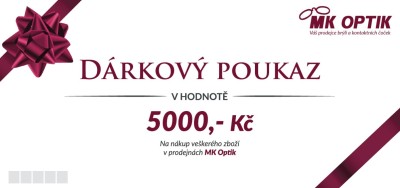 DÁRKOVÝ POUKAZ v hodnotě 5000,- Kč