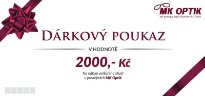 DÁRKOVÝ POUKAZ v hodnotě 2000,- Kč